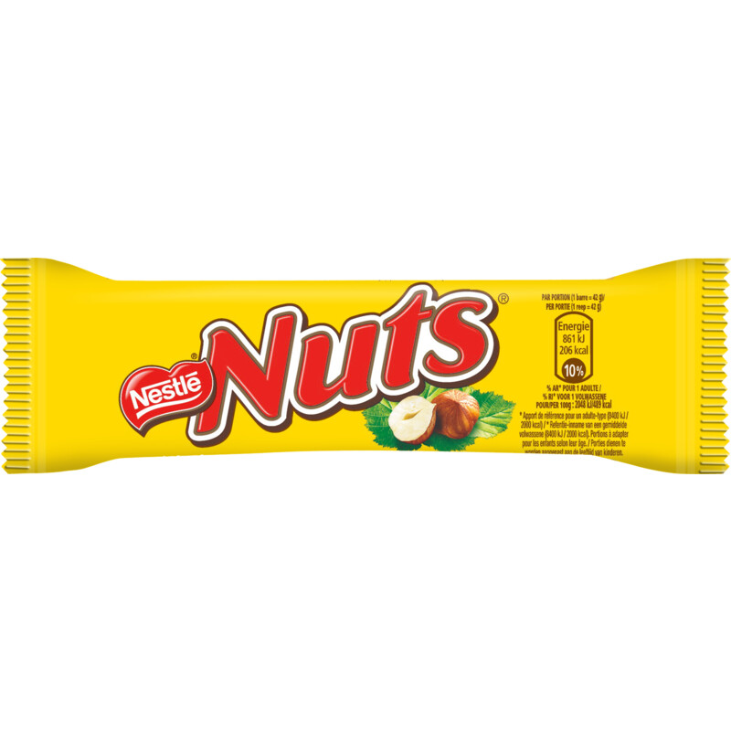 school maak een foto zweer Nestle Nuts chocolade reep online kopen bij candyXL