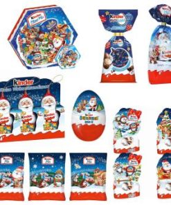 Kinder chocolade kerst goodiebox