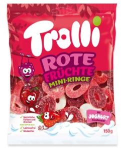 Trolli Rood Fruit Mini ringen