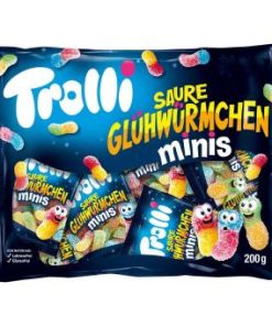 Trolli zure glimwormen mini's 10 x 20 gram